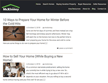 Tablet Screenshot of blog.mckinneyrealty.net